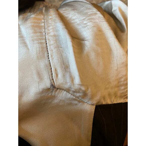 MARIA PINTO Size 16 Two Piece Suit Jacket Straight Skirt Pinstripe Kona Brown - Picture 15 of 16